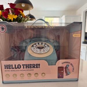 Retro Wireless Phone/Speaker - Blue